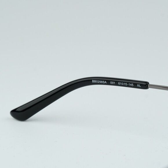 NEW Balenciaga BB0298SA 001 Black Grey Pilot Unisex Sunglasses BB 0298SA - Picture 13 of 14